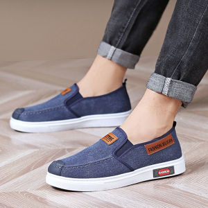 KDAShop จัดส่งที่รวดเร็ว รองเท้าผ้าใบแฟชั่นชาย เป็นงานสลิปออน ไร้เชือก ใส่ถอดก็ง่าย เบา ใส่สบาย ราคาสุดคุ้ม รุ่นนี้บอกเลยว่าไม่ควรพลาด