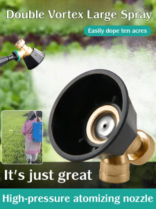 Penyemprot Kabut Putaran Hitam Nozel Penyemprot Bertekanan Tinggi Pertanian Dapat Disesuaikan Aksesori Penyemprot Mesin Anti Angin Dapat Disesuaikan