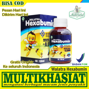 Obat Cacingan Anak Usia 1 Sampai 12 Tahun - Obat Cacingan Untuk Anak anak Obat Cacing Kremi Cacing Pita Cacing Tambang Cacing Gelang Cacing Trikinosis Sakit Perut Diare Nafsu Makan Menurun dll - HEXABUMIN MADU ANAK ORIGINAL 100% ASLI