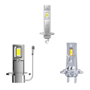 H1 3 H7 LED Bulbs High and Low Beam Fog Ligh Bulbs 6000K White IP67 Plugs and PlayHeadlight Bulb