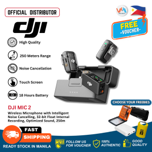 DJI Mic 2 Wireless Microphone Pro Level Audio All-In-One Ready to Use 250m Range18 Hour Ultra Long Battery