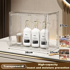 THE Cosmetic Organiser Stackable Makeup Storage Box Transparent Acrylic Holder In Makeup Pouch Shelf Skincare Organizer