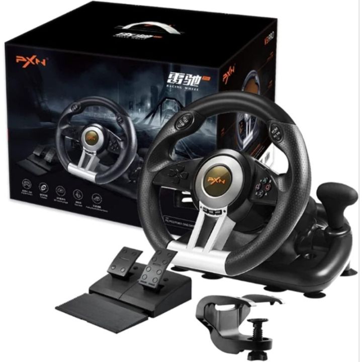 PXN PC Racing Wheel, V3II 180 Degree Universal Usb Car Sim Race ...