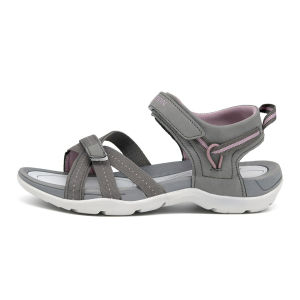 GRITION Dark Grey Women Hiking Sandals Sport Sandals Summer Open Toe Athletic Shoes Waterproof Lightweight For Travelling Outdoor Trekking Beach Shoe