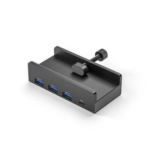 USB3.0 HUBs External Clip-type Splitter Adapter Desktop Laptop Wire Multiple Port Dock Station Type C Clip HUBs Power