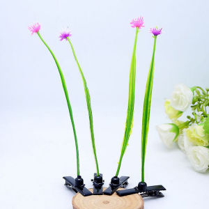 MillionGrid Kẹp tóc cỏ dễ thương kẹp tóc đậu nấm hoa kẹp tóc trồng cây cho nữ trẻ em