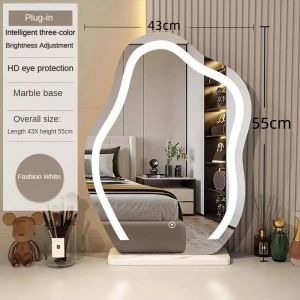 Dimming Makeup mirror Touch Screen Makeup Led Mirror Desktop Makeup mirror Adjustable Lighting Cloud mirror