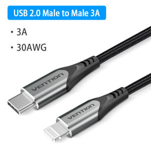 FCVention MFi 30W PD USB C to Lightning Cable USB-C to PD Charging Cable Certified 3A Date Cable For iOS iPad Pro USB Type C Cord iPhone 14 13 12 11 Pro AirPods Pro iPad XS
