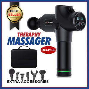 【COD+Hot Sale】Fascia Massage Gun Fitness Vibration Body Care Multi Function High Quality Therapeutic Massager For Sport Massager Machine For Body Massage Pain Relief / Electric Massager Massage Slimming Device