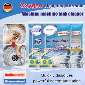 ✨น้ำยาทำความสะอาดถังเครื่องซักผ้า✨น้ำยาทำความสะอาดถังเครื่องซักผ้าแบบอัตโนมัติประสิทธิภาพสูง ฆ่าเชื้ออย่างล้ำลึกและขจัดตะกรัน เครื่องมือขจัดคราบที่ทรงพลัง ประเภทถังซัก น้ำยาทำความสะอาดอัตโนมัติเต็มรูปแบบ
