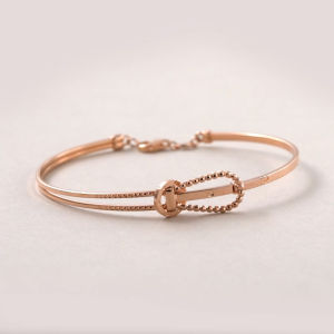 Chow Sang Sang Minty Collection 18K Rose Gold Bangle 92547K
