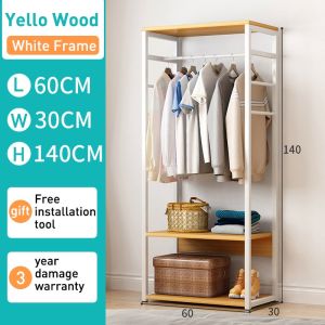 XUXU Cloth Cabinet Wardrobe Almari Rak Baju Multipurpose Wardrobe Bedroom Cloth Storage Cabinet Penyangkut Rak Pakaian Modern Style Open Wardrobe 衣帽架