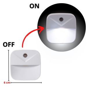 Lampu Tidur LED Model Persegi Sensor Otomatis Night Lamp Square Lampu Led Kotak Mini Sleep Mini Lamp Dekorasi Murah Import