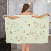 1 Pcs Microfiber Bath Dress: A Quick Drying & Water Absorption Adult Bath Towel