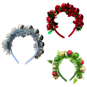 User Friendly Hair Hoop Plastic Christmas Holiday Hair Clip Decorative Hairband Headwear For Adults & Children