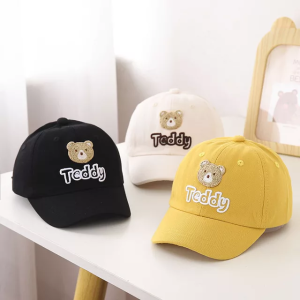 Topi baseball anak bordir teddy beruang 2022 topi anak laki laki motif beruang bear keren