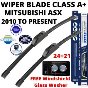 AutoFlux Wiper Blade Class A+ Mitsubishi ASX 2010 To Present | FREE Windshield Glass Washer 24+21