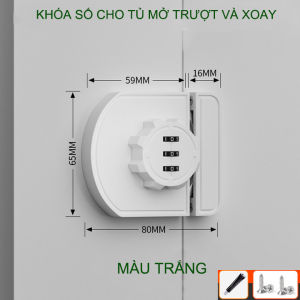 Khóa số tủ ngăn kéo bàn đa năng thế hệ mới mở xoay trượt (KS6132)