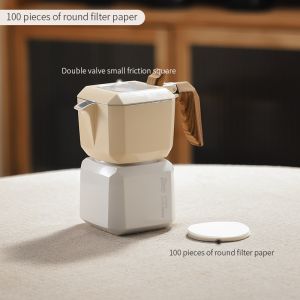 Bincoo Mocha Pot Dual Valve Household Small Italian Espresso Coffee Liquid Ingredients Outdoor Coffee Pot