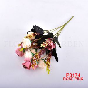 FC P3174 Bunga Mawar Buatan dengan Bahan Sutra untuk Hiasan Dekorasi Bunga Hias