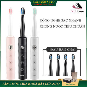 Bàn chải đánh răng điện cao cấp 6 chế độ làm sạch nhanh chống nước tiêu chuẩn sản phẩm bảo vệ sức khỏe răng miệng bảo hành 2 năm lỗi đổi mới trong 7 ngày đầu nhận hàng