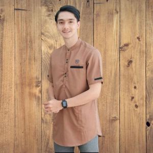 Baju Koko Kurta Dewasa Lengan Pendek Matt Katun Adem Tebal Terlaris Terbaru