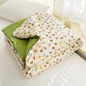 Chăn hè Cotton Đũi ESMEE BEDDING - mền hè kích thước 2mx2m3 - mềm mịn mát mẻ và thoáng khí họa tiết hoa xinh khủng long thỏ ngọc dễ thương