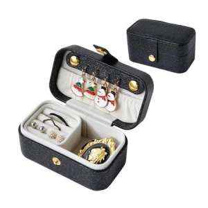 MS/Jewelry Storage Box Leather Storage Earrings Necklace Ring Jewelry Portable Travel Women Jewelry