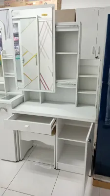Meja Rias Minimalis Meja Rias Dengan Cermin Meja Kosmetik Meja Penyimpanan Aesthetic