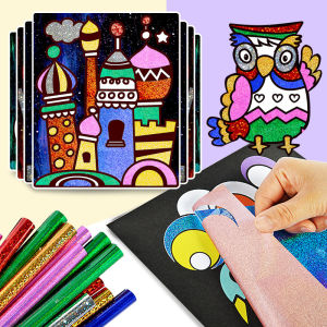 Yy. 20pcs / 40pcs Kids Colorful Fun DIY Magic Transfer Sticker /Foil Art Kids Activity