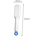 Hair Brush, Self-Cleaning Anti-Static Detangling Massage Comb, One-pull Clean Scalable Rotate Lifting Self Cleaning Hairbrush (White, Blue, Pink, 1 Count). 