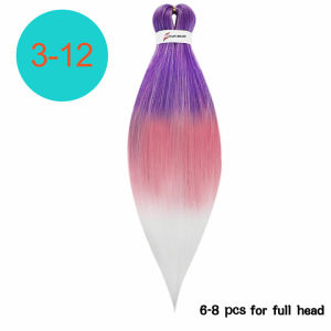 ผมถักเปียขนาดใหญ่26นิ้ว Ez สีสังเคราะห์แบบไล่เฉดสีมัดผมสีธรรมชาติที่ยืดผม Diy