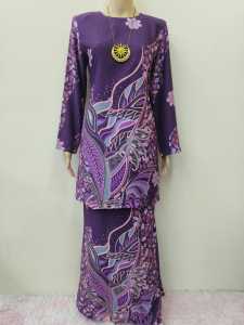 Baju Kurung Moden Batik QALEESYA Dhobby Silk #KMB25084 BBStml