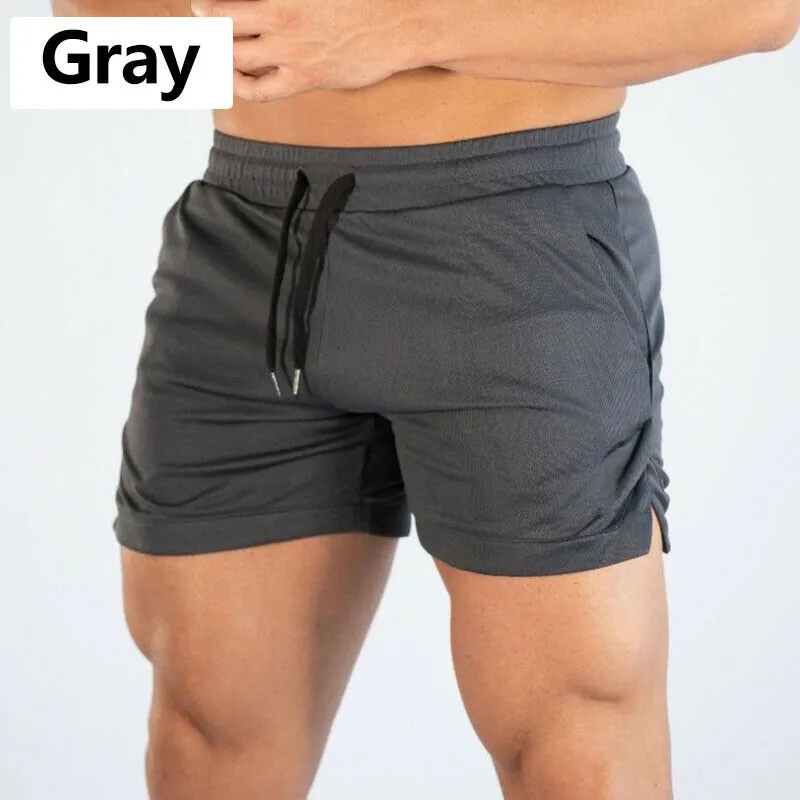 Men's Shorts 2021 Mens Fitness Bodybuilding Man Summer Gyms Workout Male  Breathable Mesh Quick Dry Sportswear Jogger Beach Short Pants