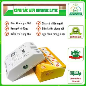 Công Tắc Thông Minh Hunonic Datic Basic Bật Tắt Và Điều Khiển Đèn Từ Xa Dù Ở Bất Kỳ Nơi Nào.