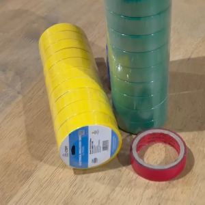 CSM Electrical Insulation Tape 19mm x 10Y 10pcs Black Red Yellow Green Blue