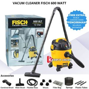 Vacuum Cleaner FISCH Penyedot Debu Rumah 600 Watt 10 Liter – Pembersih Multifungsi Basah & Kering