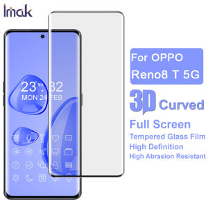 Oppo Reno 15 14 F 13 12 11 F F2510 8 T Pro Max Pro+ Plus SG Version 7 6 5G 4G Oversea Edition - Imak 3D Full Coverage 9H Tempered Glass Screen Protector Face TGSP Adhesive Anti Fingerprint Scratch Plus Shock Resistant Impact Protection Mobile Phone Hand