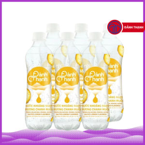 Thùng 24 Chai Nước Khoáng Ngọt Hương Chanh Muối Có Gas Thiên Nhiên 430ml Đảnh Thạnh- Giàu và bổ sung vi khoáng tự nhiên