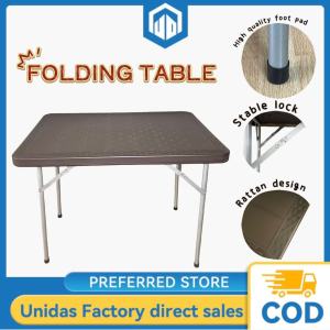 UNIDAS Zircon Folding Table Outdoor Picnic Camping Home Portable Waterproof And Oil-proof Iron Table Heavy Duty