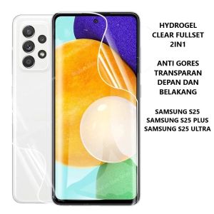 HYDROGEL BELAKANG CLEAR SAMSUNG S25 FE S25 EDGE S25 S25 ULTRA S25 PLUS S24 FE S24 5G S24 PLUS 5G S24 ULTRA 5G S23 5G S23+ 5G S23 ULTRA 5G ANTI GORES BENING SKIN GARSKIN ANTI JAMUR BACK JELL PELINDUNG BELAKANG