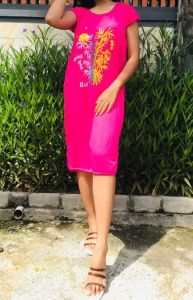 dress wanita bali motif bambu dress oleh bali termurah terbaru