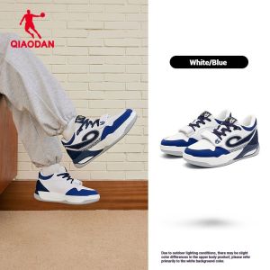 Qiaodan Men’s Legend 2.0 Sneakers Leather Water-Repellent Wear-Resistant Soft Sole QXL053254536