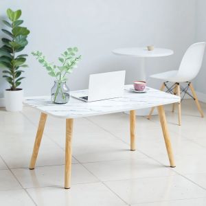 Meja Tamu 60x110cm Estetik Minimalis Meja Kopi Modern Meja Serbaguna