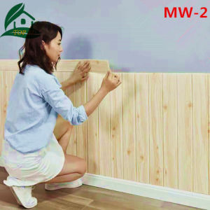 TOP JD 3D Wood grain design 70X70cm 35X35cm 1PCS Wallpaper Wall Sticker DIY Self adhesive Foam Waterproof Decor Covering for TV Background Kids Living Home Living Room Kids Bedroom Decorative BHW