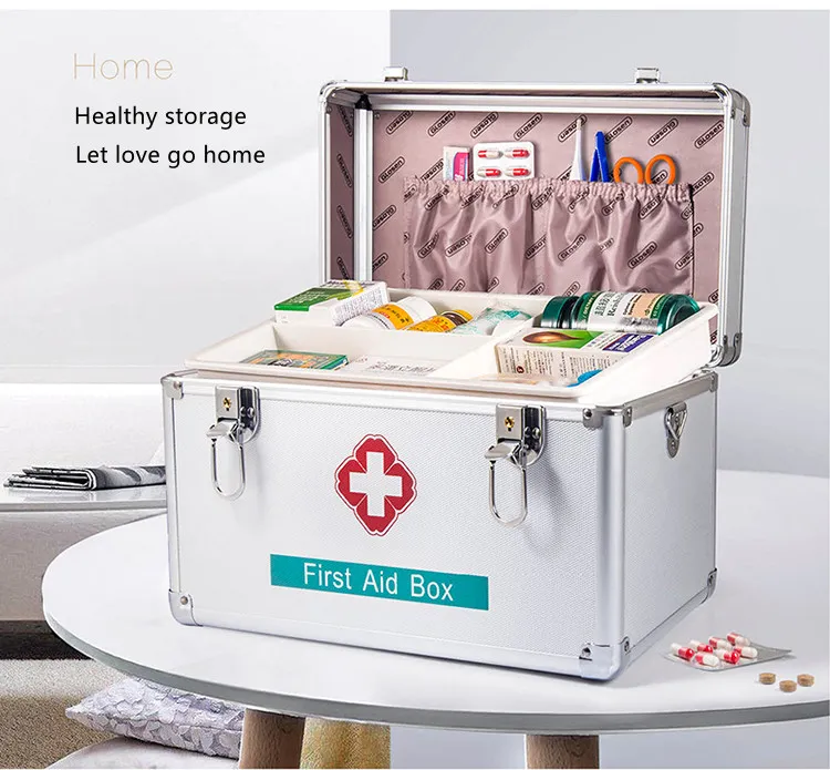 Plastic Multi-Functional Family Emergency Box Portable First Aid Kit  Storage Organizer Box with Handle Medicine Chest Tools - AliExpress