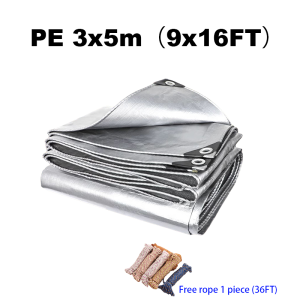 Makapal Waterproof canvas 3x5m4x5m Tarpaulin sheet Camping kanvas khemah (With Holes )Send rope Truck high quality tarpaulin Tricycle sunshade