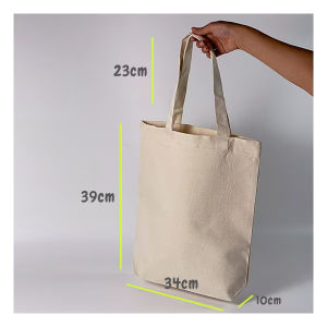 Túi tote in theo yêu cầu có khóa kéo    Túi tote tái chế có khóa kéo    Canvas in theo yêu cầu kích thước cotton 393410m