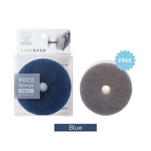 Japan Marna Poco Kitchen Sponge With Suction Hook [Free 1 Refill Sponge]