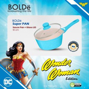 BOLDe Super Pan Wonder Woman Series Wok Sauce Pan Fry Pan Warna Warni 5 Set dan Satuan